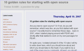 Blog Tobias Schlitt - screenshot