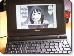 On line manga on Asus Eee PC - Steve Keys - CC-by