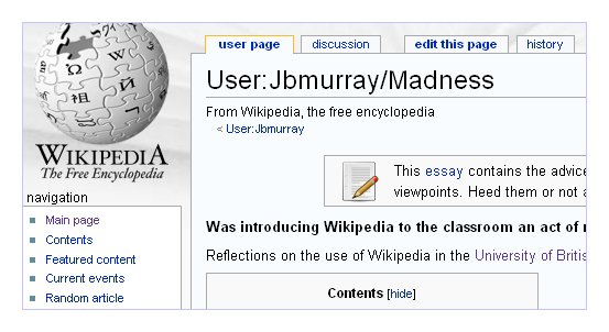 Copie d'écran - Wikipédia - Jon Beasley-Murray