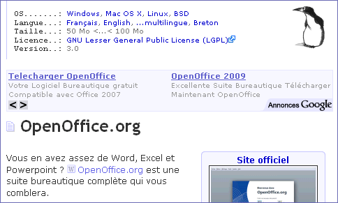 Google Adsense - OpenOffice.org