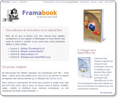 Copie d'écran - Framabook.org