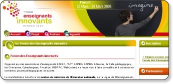 Copie d'écran du site Forum-rennes2008.fr