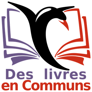 autre logo de Des livres en communs, avec le pinchot de Framasoft sur fond de livre ouvert