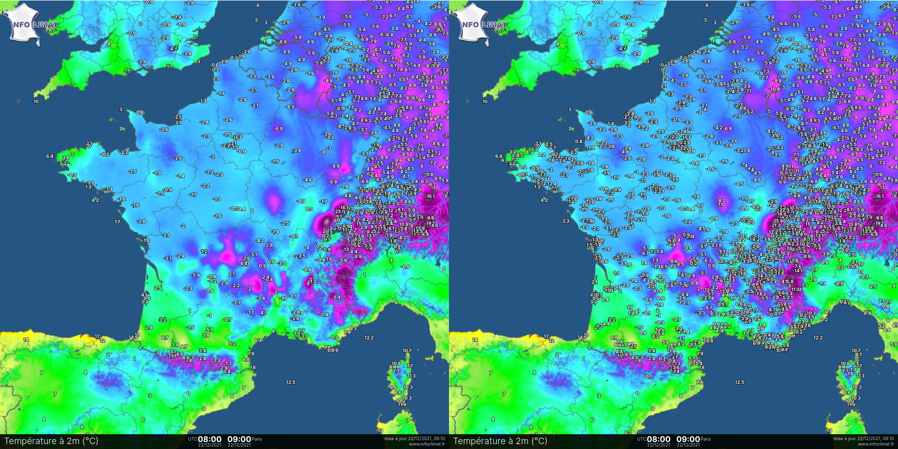 Données ouvertes météo France et données Infoclimat