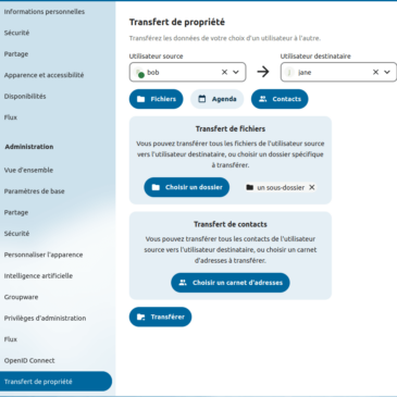 Une nouvelle application pour Framaspace : OwnershipTransfer