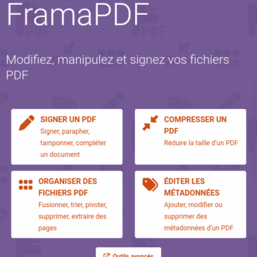 FramaPDF : modifiez, manipulez, signez vos PDF simplement