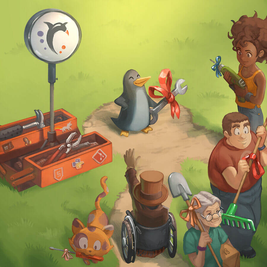 Illustration de <a href="http://www.davidrevoy.com">David Revoy</a> - Licence : <a href="https://creativecommons.org/licenses/by/4.0/">CC-By 4.0</a>